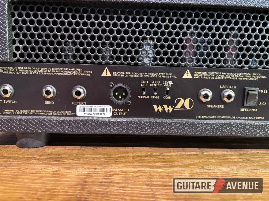 Friedman WW20 - occasion Ampli