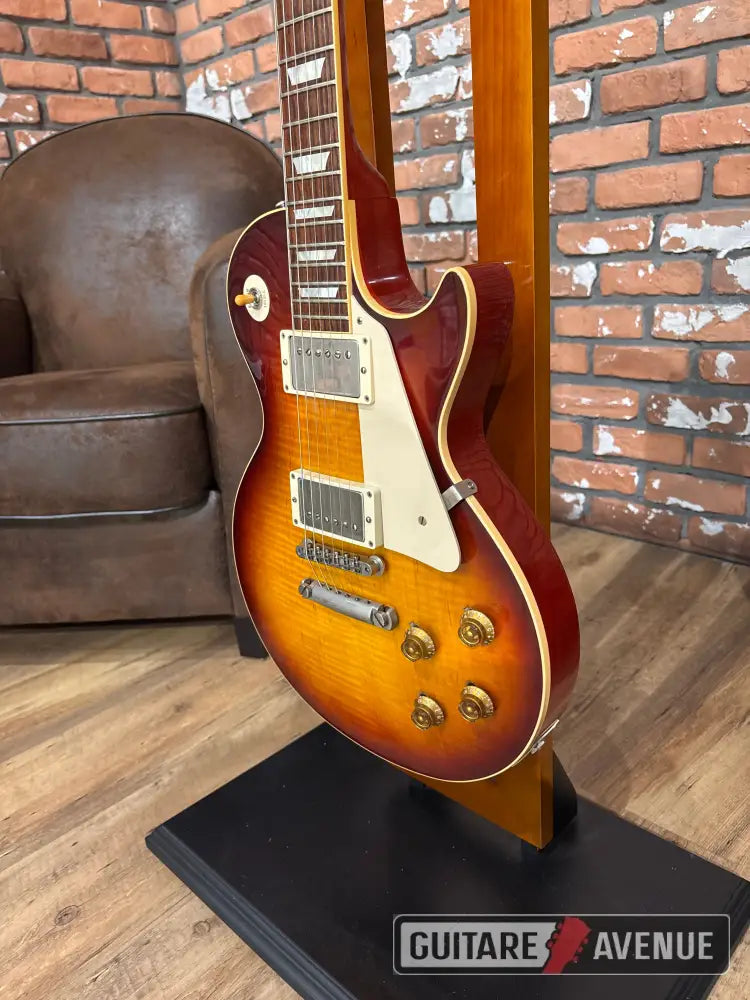 Gibson Les Paul 58 Reissue Vos Bourbon Burst Custom Shop - Occasion Guitare Électrique