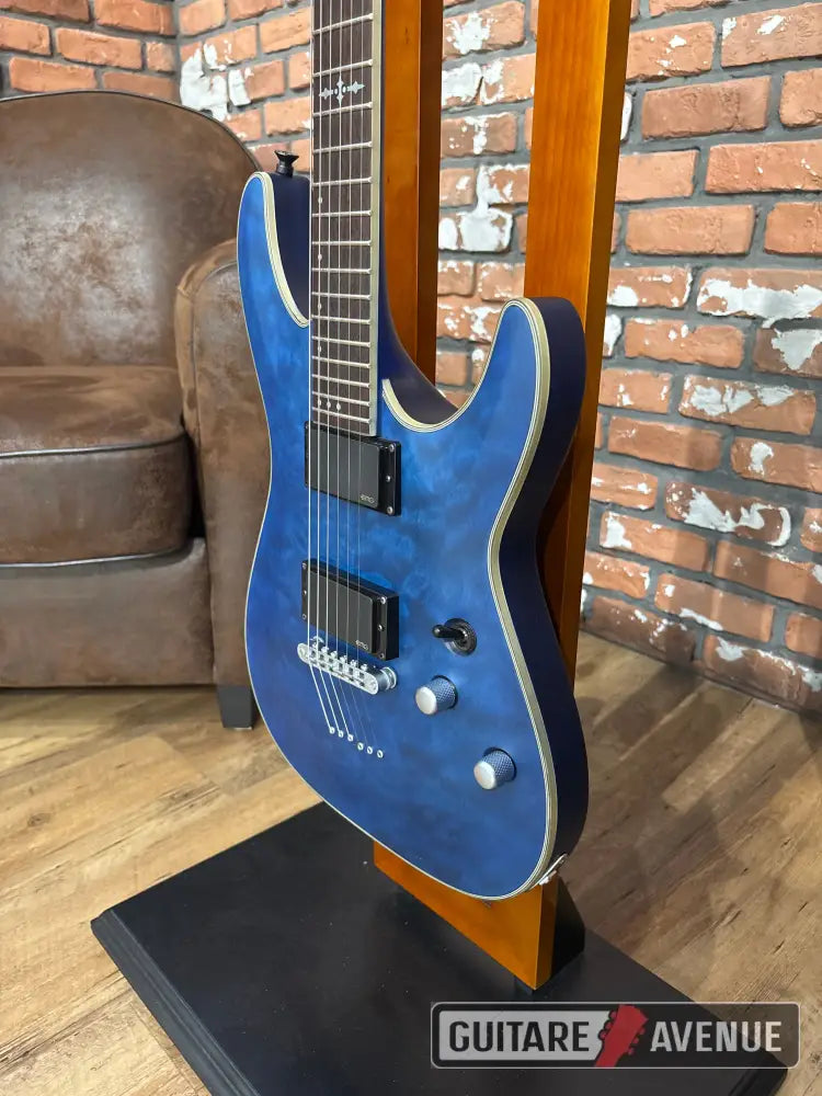 Schecter C1 platinium platinium blue- Occasion Guitare électrique