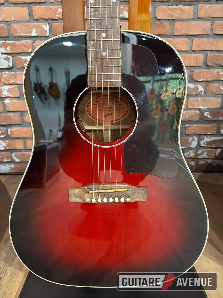Epiphone J45 Slash Vermillon - Occasion Guitare acoustique d’occasion