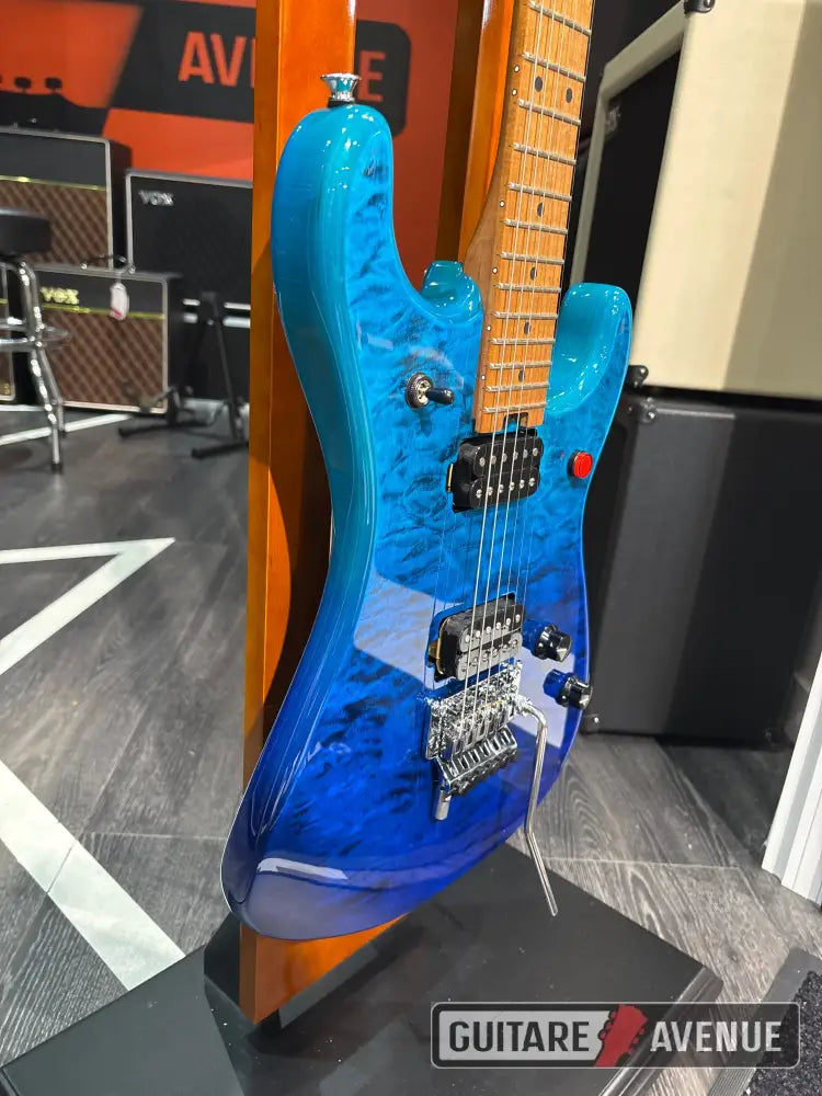 EVH 5150 Deluxe QM Baked Maple Pacific Drift - Guitare électrique