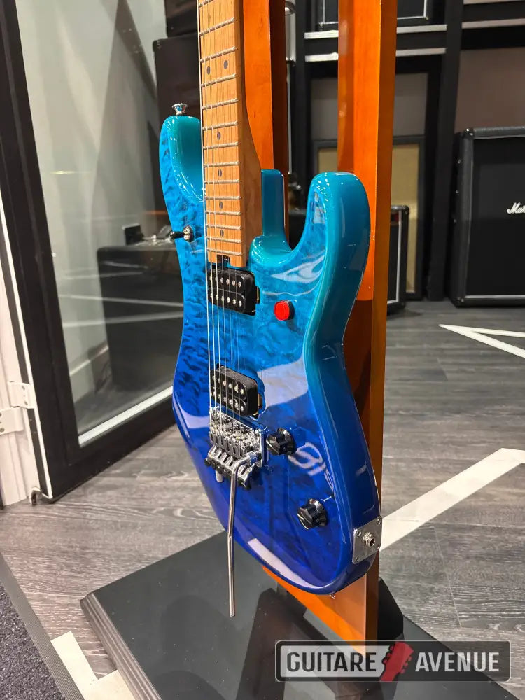 EVH 5150 Deluxe QM Baked Maple Pacific Drift - Guitare électrique