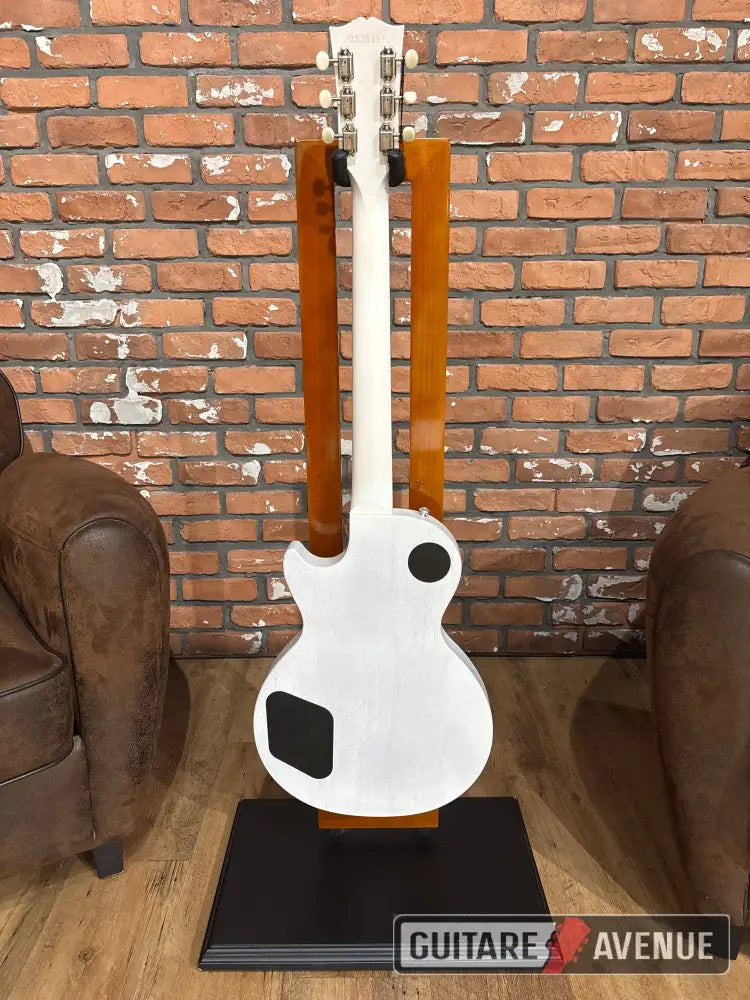 Gibson Les Paul Tribute P90 worn white satin - Occasion - Guitare électrique