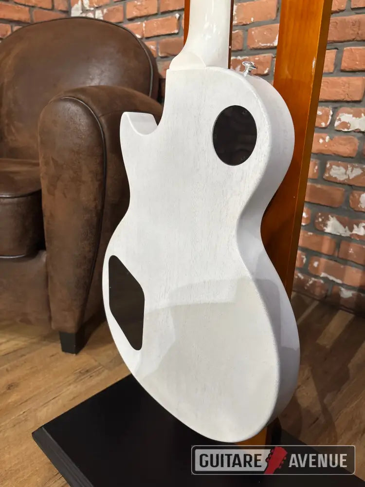 Gibson Les Paul Tribute P90 worn white satin - Occasion - Guitare électrique
