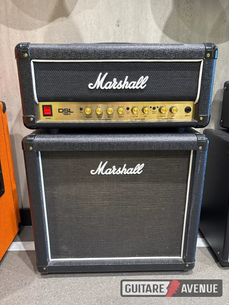 Marshall DSL15 head + cabinet 1x12 - occasion Ampli