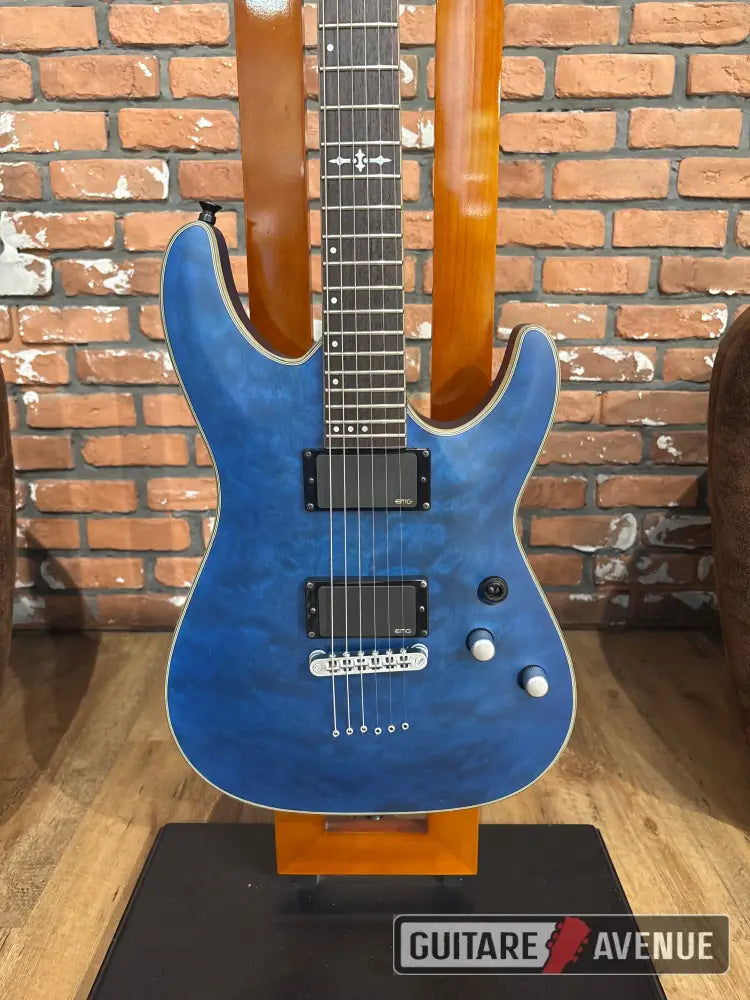 Schecter C1 platinium platinium blue- Occasion Guitare électrique
