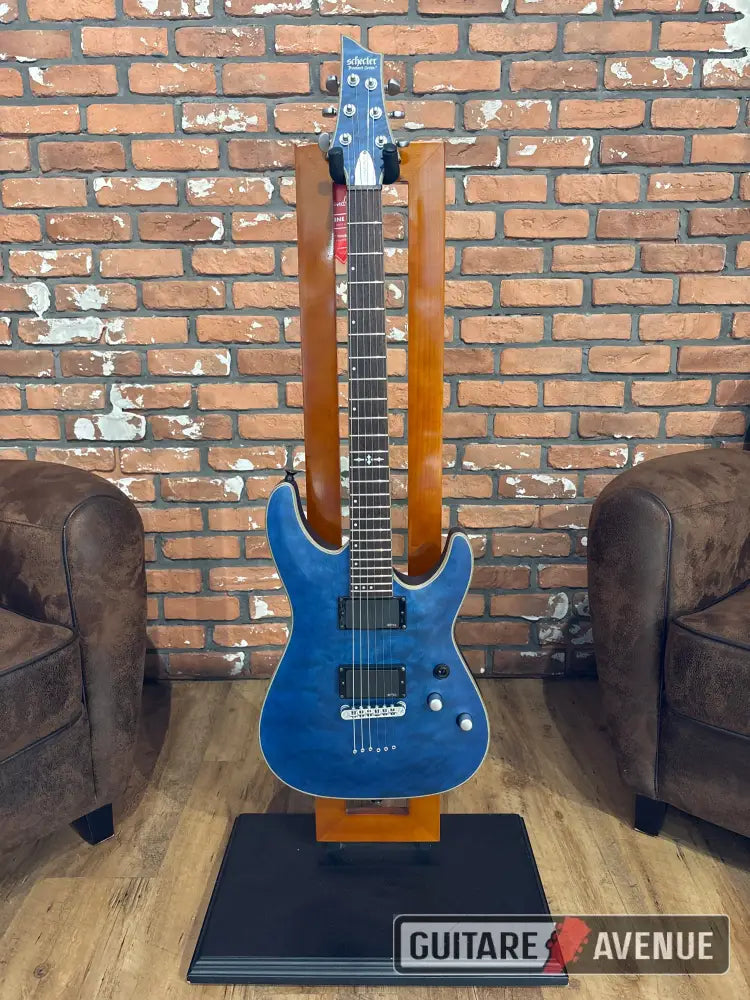 Schecter C1 platinium platinium blue- Occasion Guitare électrique