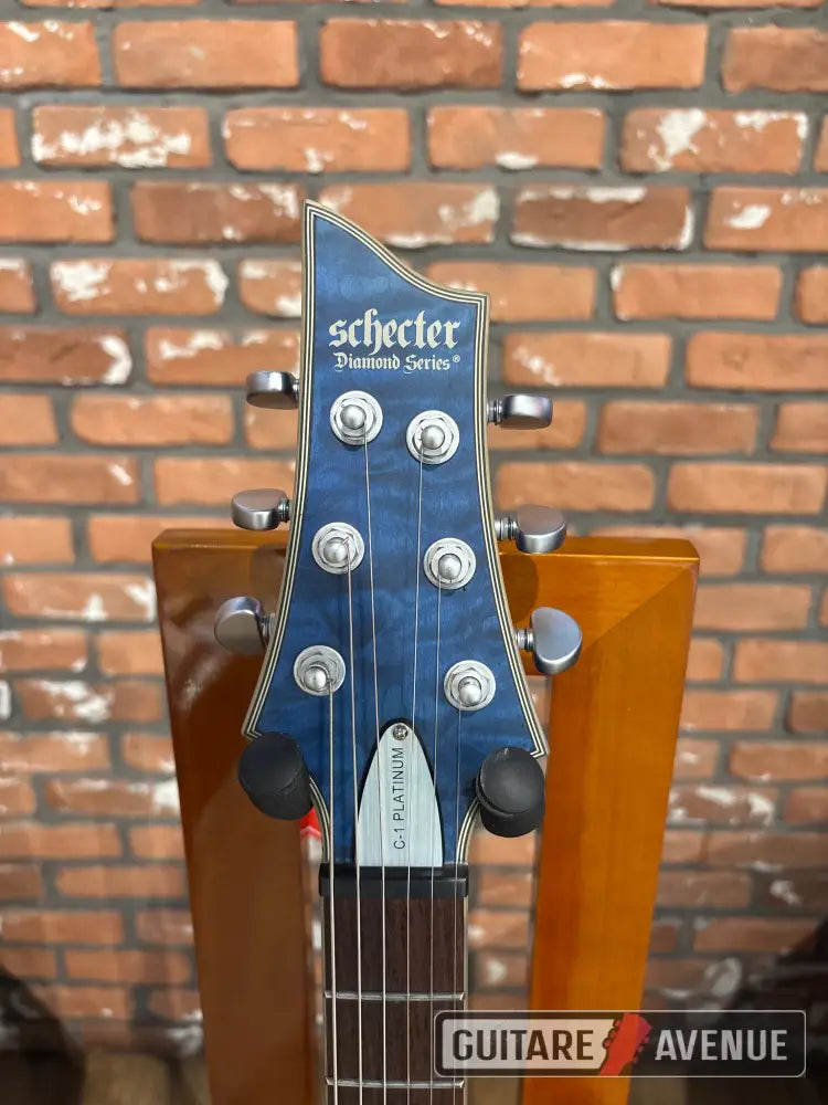 Schecter C1 platinium platinium blue- Occasion Guitare électrique